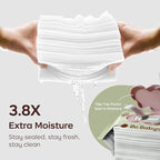 Bc Babycare Cloud Moist Baby Wipes, Thick & XL, 99% Water, Ultra-Hydrating, Unscented, Hypoallergenic for Sensitive Skin, Biodegradable, 12 Flip-Top, 960 Count