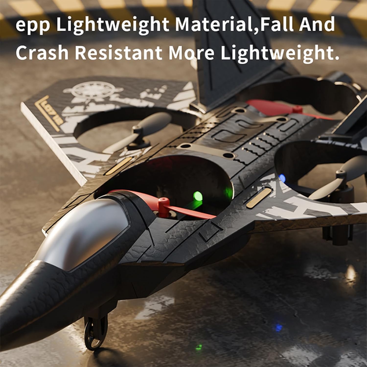 RC Fighter Airplane RC Helicopter Quadcopter,Mini Drone Remote Control Jet Plan,Stuntwith 360° Flip,Easy to Fly RC Plane Beginner Toy for Boys Girl Adult Kids (Grey Gold)