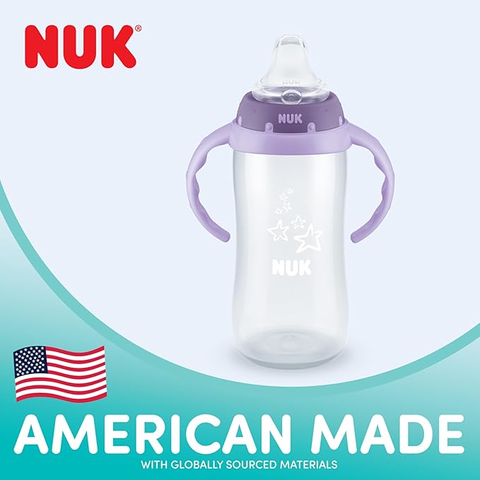 NUK Learner Cup, 6+ Months, Timeless Collection, Amazon Exclusive, 5 Oz, Pack of 2 – BPA Free, Spill Proof Sippy Cup