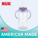 NUK Learner Cup 6+ Months Timeless Collection Amazon Exclusive 10 Oz – BPA Free Spill Proof Sippy Cup 2 Count (Pack of 1)