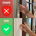 Cardinal Gates PinchNot Rear Door Pinch Guard for Kids Safety-Hinge Protector for Babies-CSP33-Finger Pinch Shield-Child Proof Back of Jamb-Made in USA