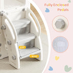 Toddler Slide Baby Slide for Toddlers Kids with Basketball Hoop Telescope Indoor Outdoor Slide Playset Playground