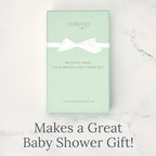 Natemia Wooden Baby Hair Brush & Comb Set for Newborns - Soft Bristle, Toddler Cradle Cap Brush - Toddler Comb - Perfect Baby Shower Registry Gift Set