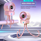 2 Pack Multifunctional Portable Stroller Fan 4 Speed 6600rpm High Speed Usb Rechargeable Personal Mini Handheld Fan Extended Tripod For Desktop Winding Kids Bed Treadmill Bike Golf Cart Outdoor Travel