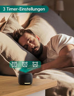 Babelio White Noise Sound Machine, Night Light, Mini and Portable, 15 Non-looping Sounds, Timer, Memory Function, for Adults Baby, Travel