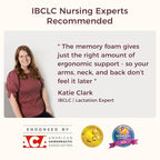 Momcozy Exclusive Memory Foam Nursing Pillow - Pioneering Safety Fence-Plus Size Breastfeeding Pillow for Ergonomic Comfort & Support-Easier and Healthier Nursing - Fit for All, Removable Cover