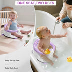 Baby Bath Seat for Babies 5 Months & Up - Non-Slip Bath Seat for Sitting Up, Soft Cushion & Compact Design, Toddler Bathtub Seat