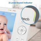 VTech Video Baby Monitor with 7" Color LCD Screen, Portable, Long Battery Life, Clear Audio/Video Quality, Secure Transmission, No Wi-Fi, 2-Way Audio, Temperature Sensor, Travel Monitor: 819 Max