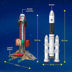 Smartivity Rocket Launcher STEM Kit for Kids 6,7,8,9,10,11,12 Years Old | Build Your Own Rocket and Launcher | Birthday Gift for Smart Kids | DIY Science Toy for Boys & Girls 6-12 Years