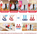 11.5-Inch Themed Doll Clothes & Accessories – Educational Role Play Gift Set for Girls with 1 Doll, 5 Outfits (Santa, Wedding, Graduation, Mermaid, Ballet) 1 Puppy, 5 Shoes, Stands, Headbands