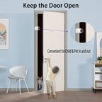 CMINGJ (8 Pack) Adjustable Door Guard Door Stop, Door slam Stopper, Finger Pinch Guard,Revolving Door Stopper for Baby Child Proofing, Anti Door slam, Pet Door Stopper, Easy to Install,White (8 Pack)