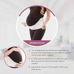 Gabrialla Made in USA Pregnancy Belly Band, Soft & Breathable Maternity Belly Band – Pregnancy Belt for Back, Pelvic & Waist
