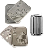 3 Pack Fidget Toys Adults Magnetic Fidget Slider Metal Fidget Toys Magnetic Fidget Slider Toys EDC Fidget Toys for Adults Anxiety Stress Relief Office Desk Toys(Metal Poker K+A +CP3 Silver)