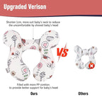 KAKIBLIN Baby Neck Pillow, Upgraded Baby Support Pillow,Babies Head Pillow,Neck Support Pillow for for Car Seat,Pushchair,Travel (Hippo)