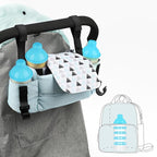 Accmor Formula Dispenser On The Go, 5 Compartments Stackable Formula Container for Travel, Baby Milk Powder Kids Snack Container, BPA Free