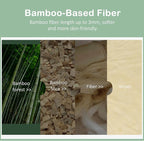 Bamboo Flushable Wipes,Septic Safe,Soft, Soothing Botanicals & Aloe, Unscented,Eco Friendly, Natural Brown Bamboo-Pulp Based Flusable Wipes for Women/kids/Adults 360Count (6 Packs of 60)