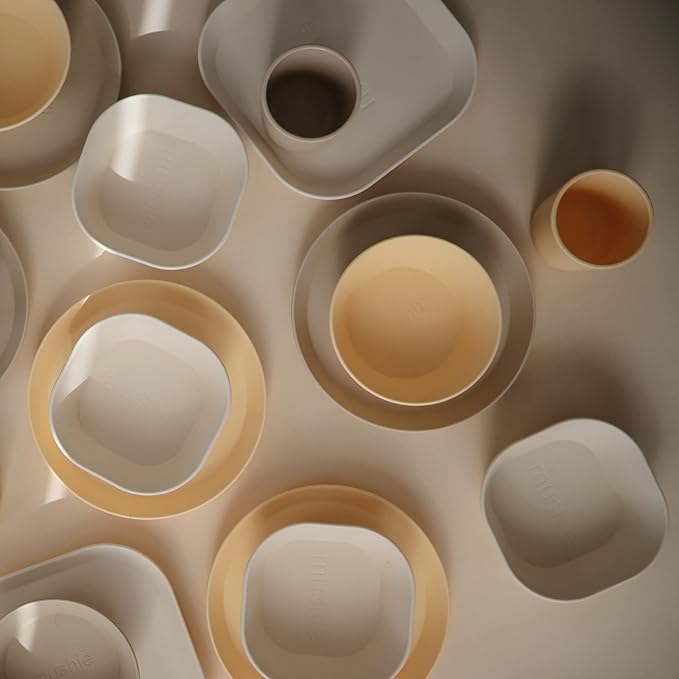 mushie Dinnerware Cups For Kids | Made in Denmark, Set of 2 (Vanilla)