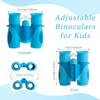 Scotamalone Binoculars for Kids Shockproof Toys Gifts for Age 3-12 Years Old Boys Girls Bird Watching Outside Play Hiking Camping Educational Learning