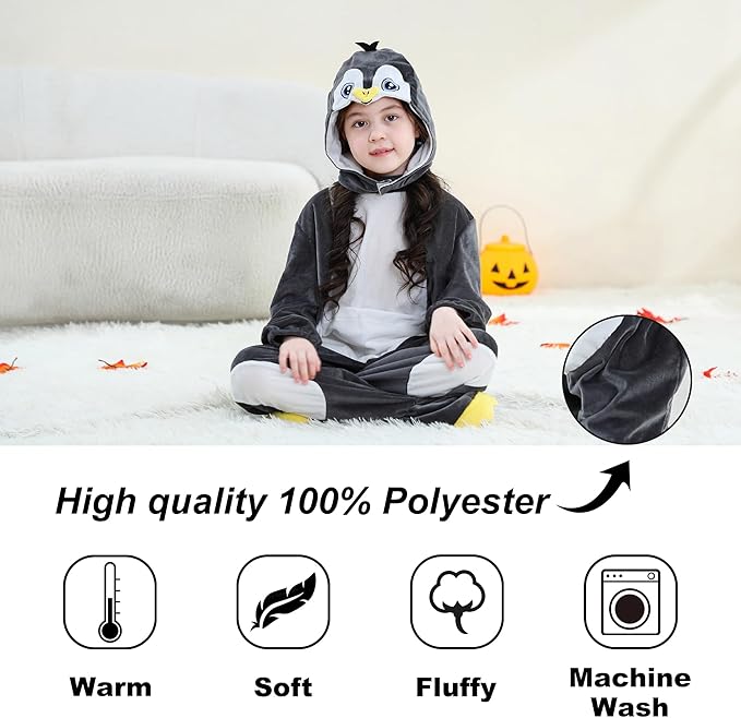 MICHLEY Adorable Animals Cosplay Costume for Kids 3-12Years Soft Breathable & Skin Friendly Halloween Birthday Party