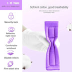 Toddler Harness Walking Leash- Child Anti Lost Wrist Link - Child Safety Harness - Upgrade with Reflective(6.5ft) - for Boys and Girls,Not Easy to Open Without Key (Purple)