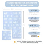 Baby Play Mats for Floor - Shoreline (4x6ft) - Premium EVA Foam Play Mat for Babies & Toddlers - Perfect for Tummy Time, Crawling, Playroom - Stylish & Comfortable Kids Play Mat