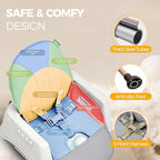 3 in 1 High Chairs for Babies and Toddlers, Convertible High Chair, High Chair with Foot Rest and Double Tray, Easy to Clean, Compact and Versatile, Perfect for Growing Kids, Cream