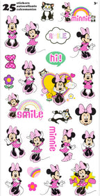 Minnie Mouse Keychain for Kids - Bundle with 2 Minnie Mouse Fidget Toy Keychains Plus Stickers, More | Minnie Mouse Pop Fidget Toys for Girls