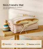 Play Tent with Mat, Star Light Large Kids Playhouse with Windows Easy to Wash, Indoor and Outdoor Play Tents for Kids, Little Dove Toys for Girls, Boys, 47x40x52 (Green Playhouse, Large Size)