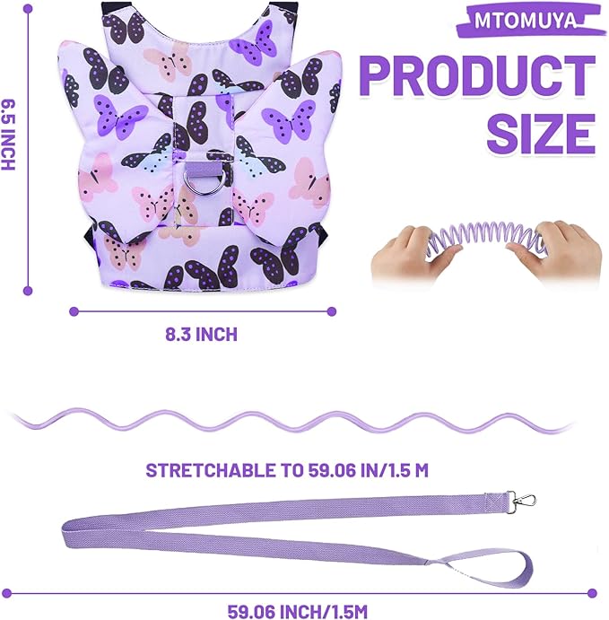 Toddler Harness with Anti Lost Wrist Link - Baby Safety Leash for Kids for Travel for Crowded Parks, Airports