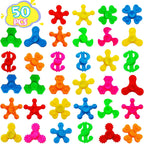 50 Pack Mini Fidget Spinner Toys,Stress Relief Sensory Toys,Birthday Gifts Party Favors for Kids Teens Adults,Christmas Goodie Bag Stuffers,Canival Treasure Box Toys for Classroom Prizes Supplies