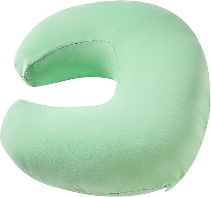 Nursing Pillow, Plus Size Breastfeeding Pillow Original Support for Baby Boys Girls Breastfeeding Essentials, with Removable Soft Cotton Cover (Green, Large (25.59 * 20.08 * 6.30 Inches))