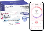 MomMed Ovulation Test Kit (HCG15-LH40), 15 Pregnancy & 40 Ovulation Test Strips with 55 Urine Cups Reliable & Quick Early Pregnancy Test