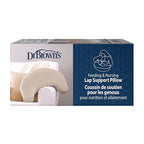 Dr. Brown's Feeding and Nursing Lap Support Pillow with Cover, Premium Memory Foam, Responsive Firm Support, Light Gray