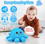 Baby Crawling Toys 6-12 Months Musical Plush Octopus Light up Voice Control Dancing Infant Walking Toys 1 Year Old Boy Girl Babies 0 6 7 8 9 10 12-18 Month Tummy Time Sensory Toddler First Gifts