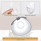Lictin Breast Shell Breastmilk Collector for Breastfeeding-2 Pcs Silicone Breast Pad Nursing Cup Milk Saver for Nursing Moms Protect Sore Nipples Soft and Reusable with Box