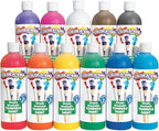 Colorations - SWT16 Simply Washable Tempera Paints, 16 fl oz, Set of 11 Colors, Non Toxic, Vibrant, Bold, Kids Paint, Craft, Hobby, Arts & Crafts, Fun, Art Supplies