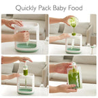 Momcozy Squeeze Station,Baby Food Maker&Pouch Filler for Homemade Baby Puree, BPA-Free, Dishwasher Safe, with Reusable Baby Food Pouches for Babies & Toddlers