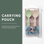 Miniware Silicone Baby Spoon for Training - BPA Free Baby Utensils - Baby Spoons Self Feeding 6 Months | 100% Food Grade Silicone - Modern & Dishwasher Safe Toddler | Dishwasher Safe (Pistachio & Oat)