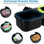 Accmor Stroller Cup Holder with Tray, Universal Cup Holder, Bike Bottle Holder, 361° Rotatable Large Caliber Drinks Holder for Stroller, Bike, Wheelchair, Walker