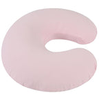 Onacosht 100% Organic Cotton Nursing Pillow Cover Soft Breathable Jersey Feeding Pillow Slipcover Fits Standard Infant Nursing Pillow for Baby Boy and Girl, Pink