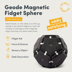 Speks Geode Matte Pentagons Magnetic Fidget Toy for Adults | Quiet Sensory Toy for Stress Relief & Anxiety, Office Desk Toy & Top Gadget Gift Idea | Snake Eyes, 12-Piece Set