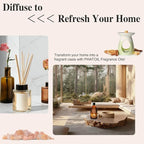 PHATOIL 3.38FL.OZ Fireplace Embrace of Warmth Fragrance Oils for Aromatherapy, Essential Oils for Diffusers for Home, Perfect for Diffuser, Yoga, Skin Care, DIY Candle and Soap Making - 100ml