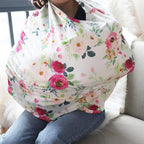 Stretchy Baby Car Seat Cover for Baby Boys and Girls, Multiuse - Nursing Breastfeeding Covers, Shopping Cart/High Chair/Stroller Covers, Infinity Scarf, Car Seat Canopies