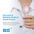 Medical Grade FSA-HSA Eligible Heavy Duty Touchless Infrared Forehead Thermometer, for Adults & Baby Digital Thermometer Gun, 1s Instant Results