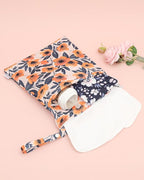 ALVABABY 3 Cloth Diaper Wet Dry Bags Waterproof Reusable with Two Zippered Pockets Travel Beach Pool Daycare Soiled Baby Items Yoga Gym Bag for Swimsuits or Wet Clothes Small medium Large 3L-SML08