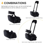 Ergonomic Baby Hip Carrier-Baby Waist Stool with Adjustable Strap and Chest Harness Huge Storage Enhanced Lumbar, Carrier for Newborn to Toddler Black
