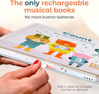 Cali's Books Number Book for Toddlers 1-3 - Learn to Count 1 2 3 Musical Books for Kids, Interactive Talking Baby Sound Book, Educational Song Learning Toys, Singing and Counting Music Toy for Babies