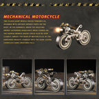 3D Metal Puzzle for Adults, Metal Model kit, Mechanical Armor Puzzle, Adult Brain teasers- The Best Gift for Men (Motorcycle)