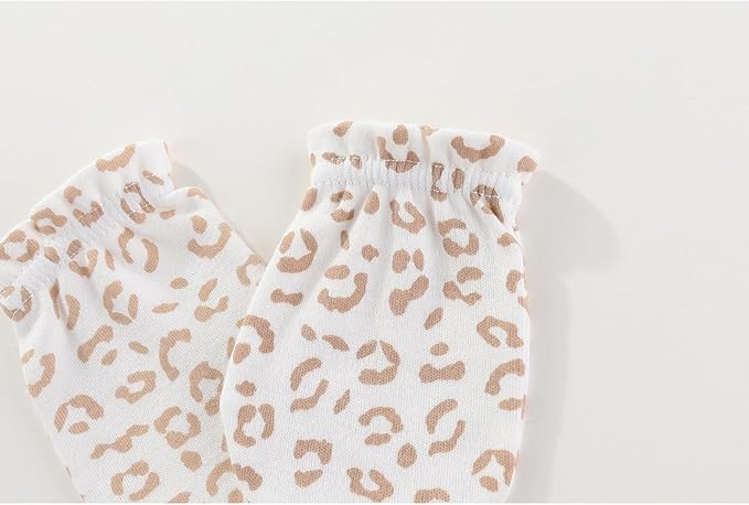 5 Pairs Baby Not Scratch Mittens 0-6 Months New Born Boy Girl Gloves Cute Infant Accessories