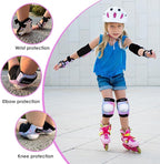 BOSONER Kids/Youth Knee Pad Elbow Pads for Roller Skates Cycling BMX Bike Skateboard Inline Rollerblading, Skating Skatings Scooter Riding Sports